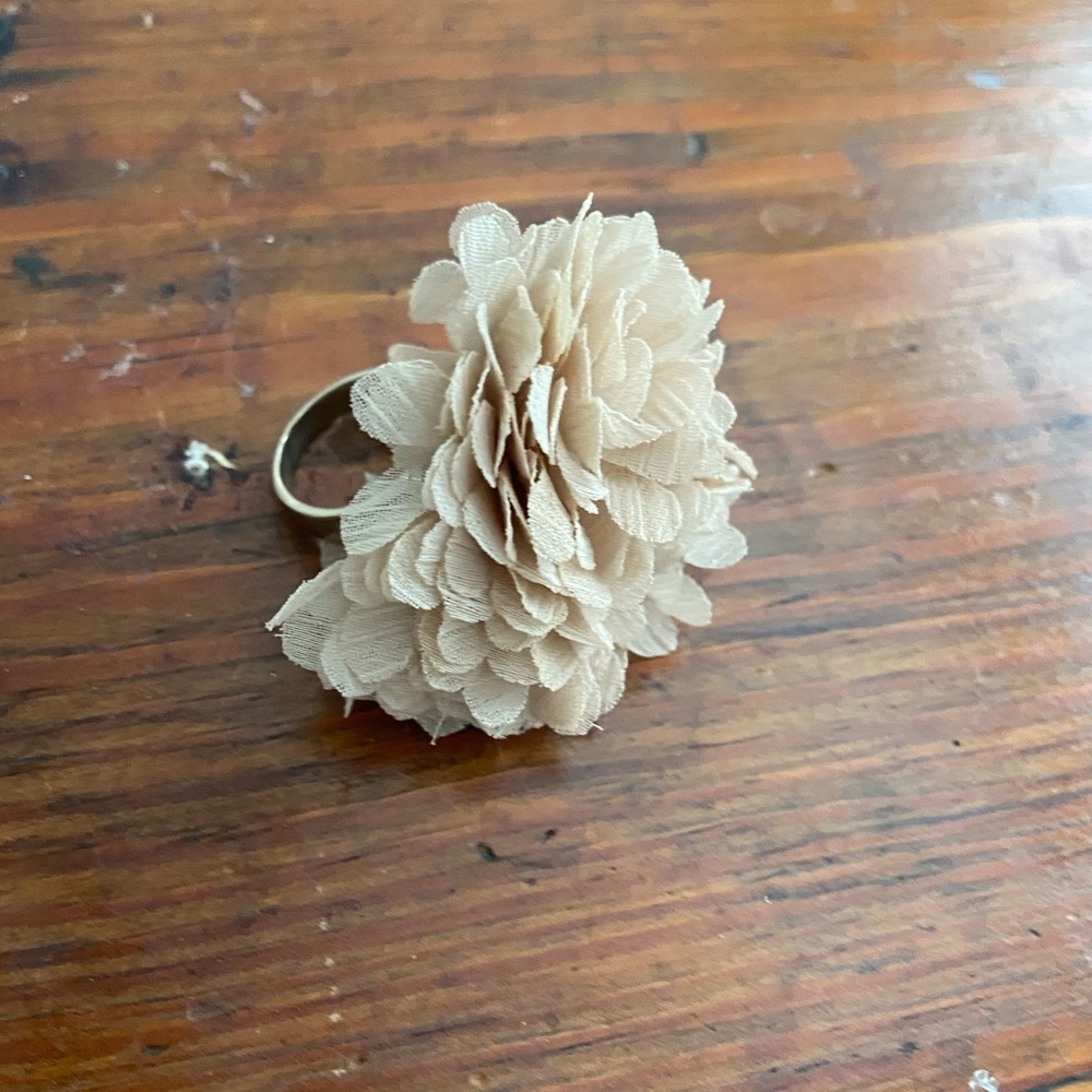 Fabric Petal Ring